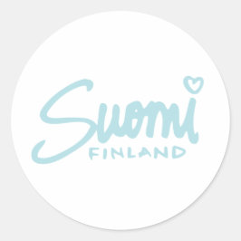Adesivo Redondo Suomi Finlândia 5