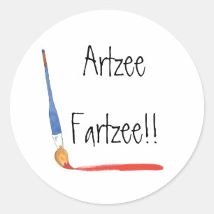 Adesivo Redondo Super Cute Artzee Fartzee