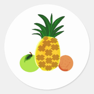 Adesivo Redondo Super Frutas