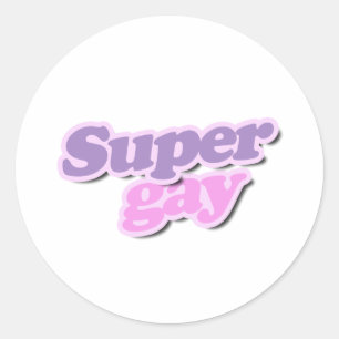 Adesivo Redondo Super Gay