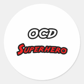 Adesivo Redondo Super-herói OCD