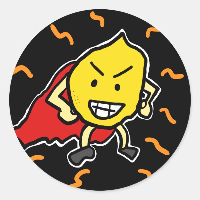 Adesivo Redondo Super Lemon! (Frente)