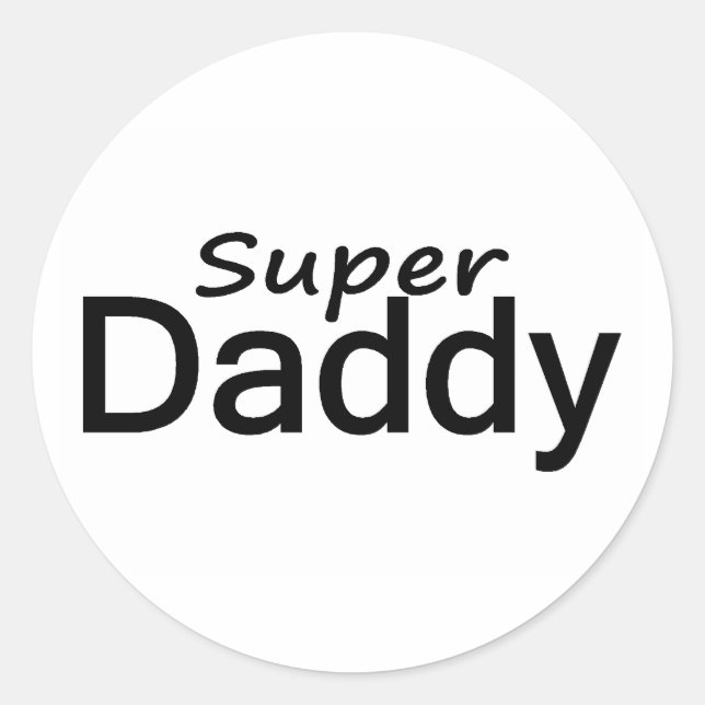Adesivo Redondo Super Pai (Frente)