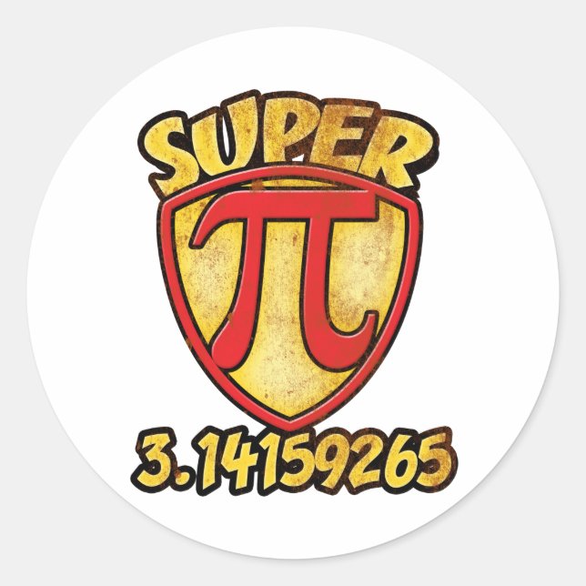 Adesivo Redondo Super PI (Frente)