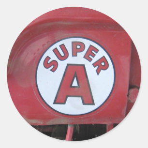 Adesivo Redondo Super um caminhão do vintage
