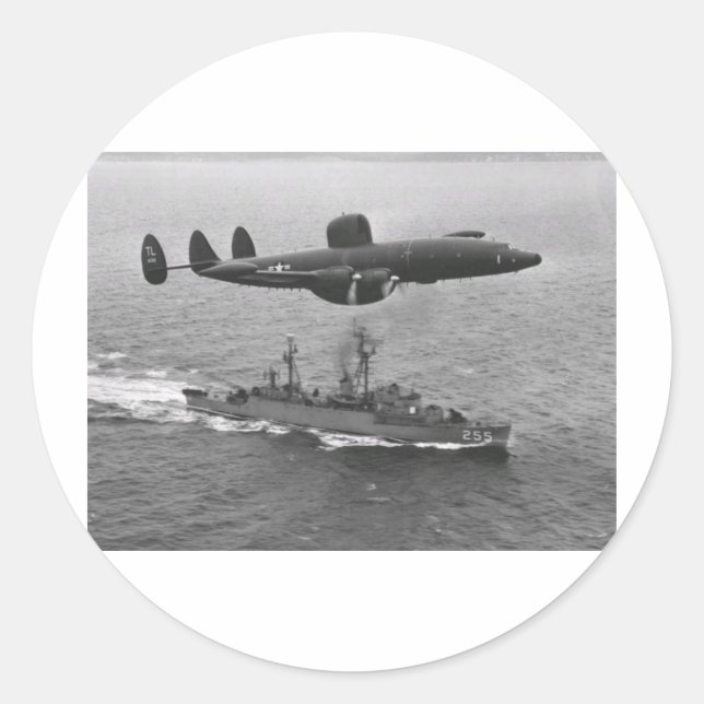 Adesivo Redondo Superconstelação WV-2 Lockheed (Frente)