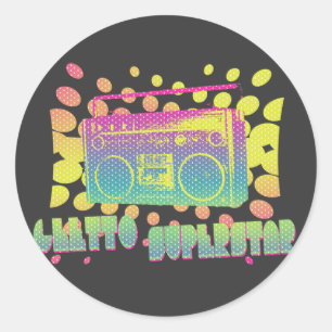 Adesivo Redondo Superestrela do gueto