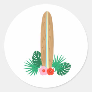 Adesivo Redondo Superfície Tropical