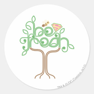 Adesivo Redondo Supergirl seja fresco