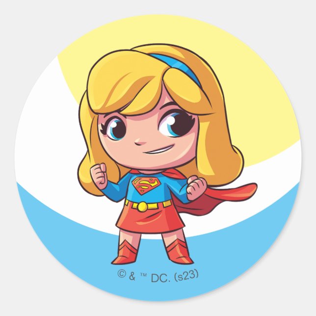 Adesivo Redondo Supergirl "The Future Is Female" (Frente)