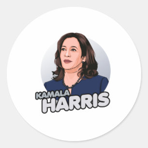 ADESIVO REDONDO SUPERHERO KAMALA HARRIS