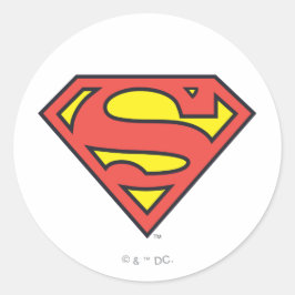 Adesivo Redondo Superman S-Shield | Superman Logo