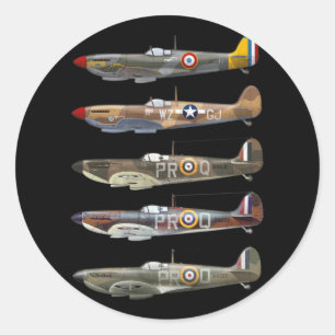 Adesivo Redondo Supermarine Spitfire is a British WW2 fighter