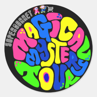 Adesivo Redondo Supermercado - Magical Mystery Tour