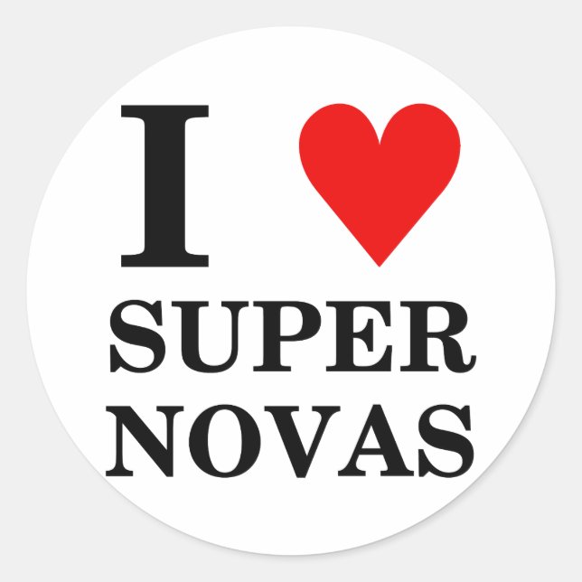 Adesivo Redondo SuperNovas Sticker (Frente)