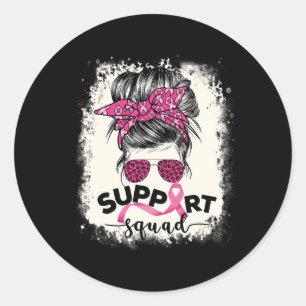 Adesivo Redondo Suportar Pi de Consciência do Cancer de Arma do Es