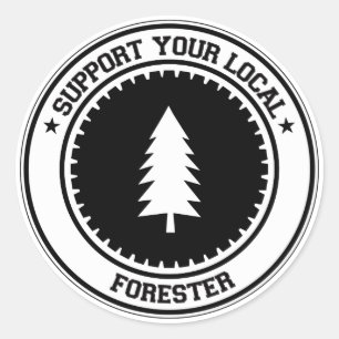 Adesivo Redondo Suporte ao seu Forester Local