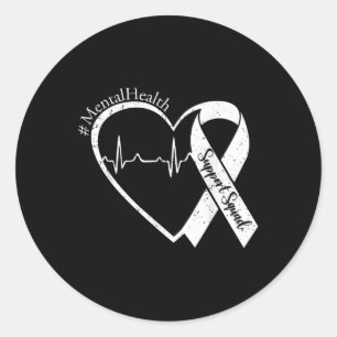 Adesivo Redondo Suporte ao Verde limão R de Consciência da Saúde M