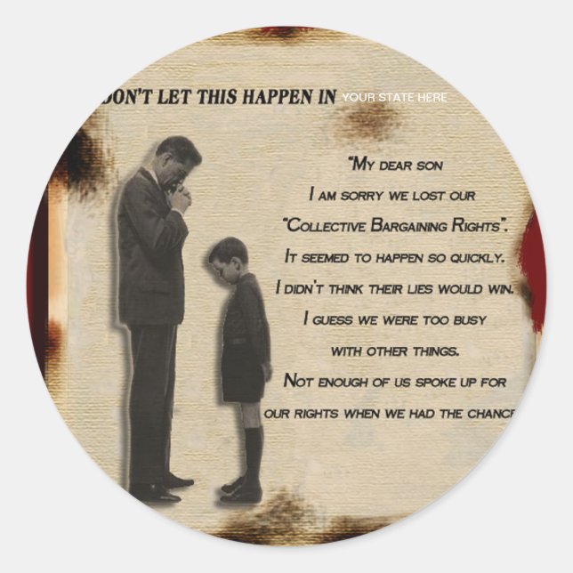 Adesivo Redondo Suporte Coletivo de Negociação (Frente)