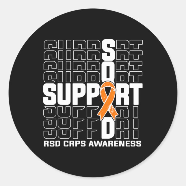 Adesivo Redondo Suporte RSD CRPS Awarness 2 (Frente)