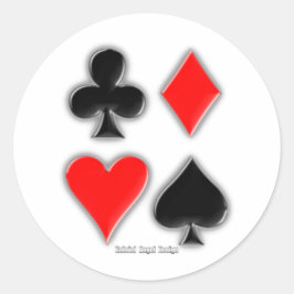 Adesivo Redondo Suportes de cartão