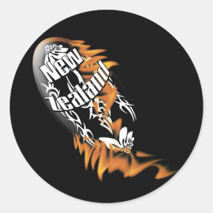 Adesivo Redondo Supositores de rubi neozelandeses do Kiwis