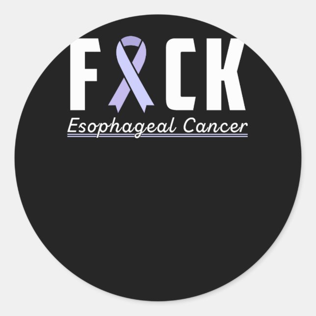Adesivo Redondo Support Esophageal Cancer awareness (Frente)
