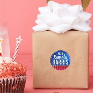 Adesivo Redondo Support Kamala Harris 2024 Progress and Unity