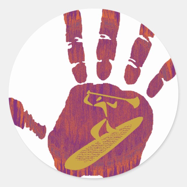 ADESIVO REDONDO SUPRA A MÃO (Frente)