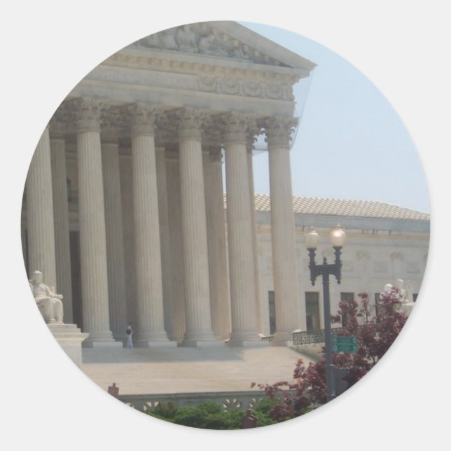 Adesivo Redondo Supremo Tribunal dos Estados Unidos (Frente)