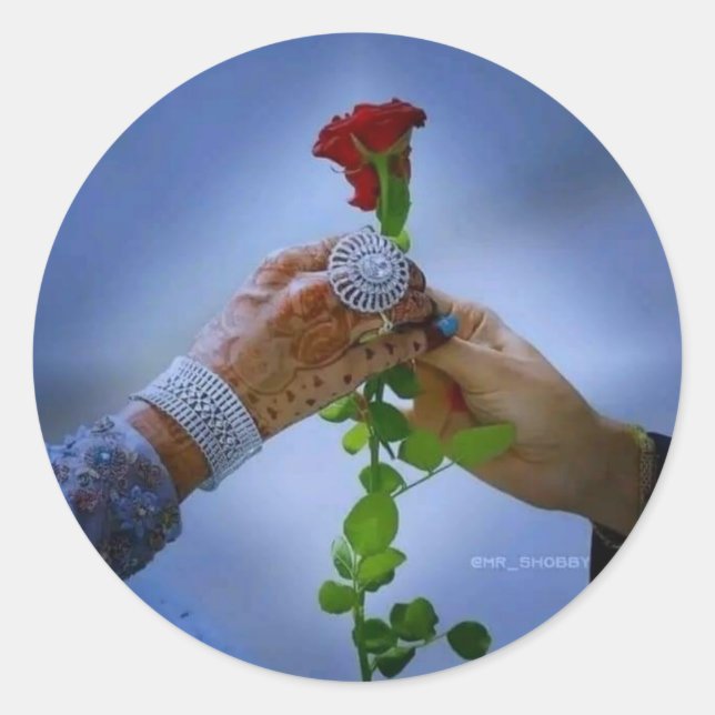 Adesivo Redondo Suprimentos para Festa de Artesanato Presentes par (Frente)