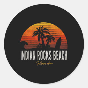 Adesivo Redondo Surf de Férias Flórida Flórida Fl Palms