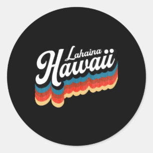 Adesivo Redondo Surf Hawaii Lahaina Maui