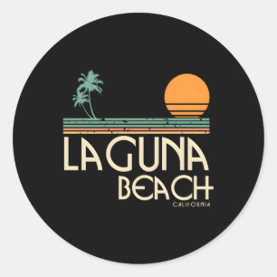 Adesivo Redondo Surf Laguna Beach California