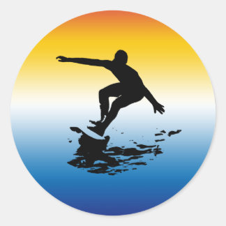 Adesivo Redondo surf Sticker
