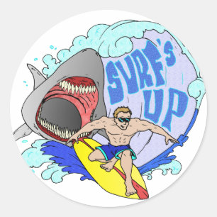 ADESIVO REDONDO SURF UP