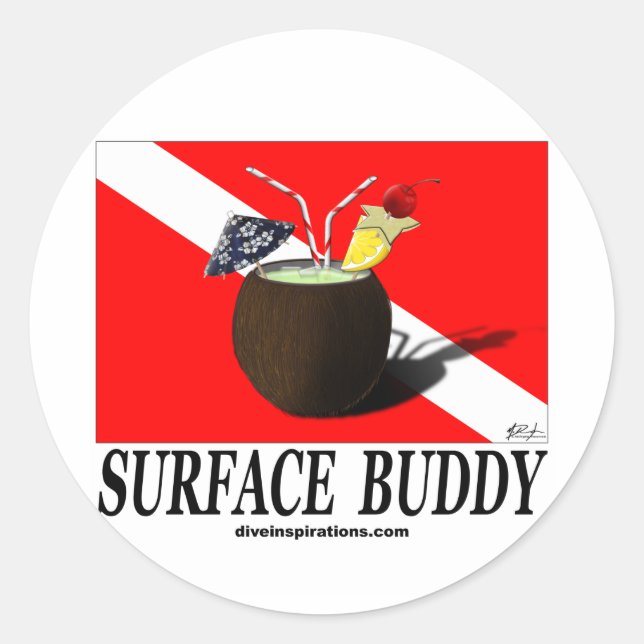 Adesivo Redondo Surface Buddy (Frente)