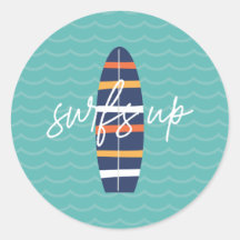 Surfs Up surfboard and Waves Festa de aniversário