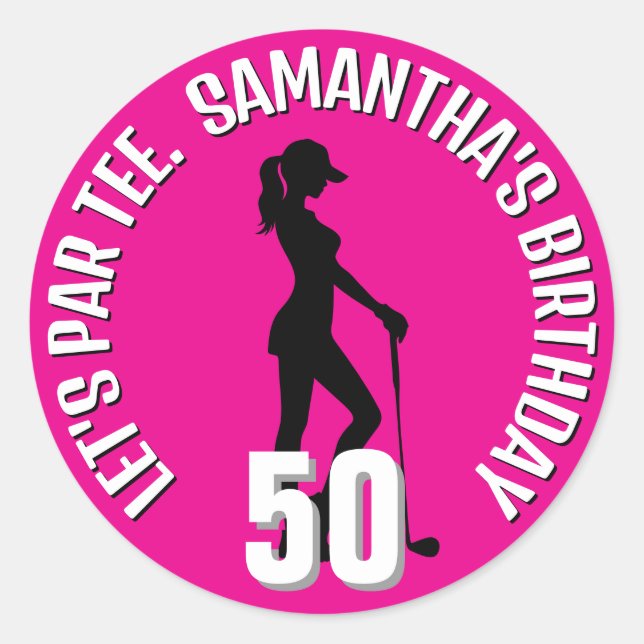 Adesivo Redondo Surpresa de Golfe Especial (Frente)