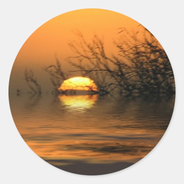 Adesivo Redondo Surrealismo nº 001 Sticker (Frente)