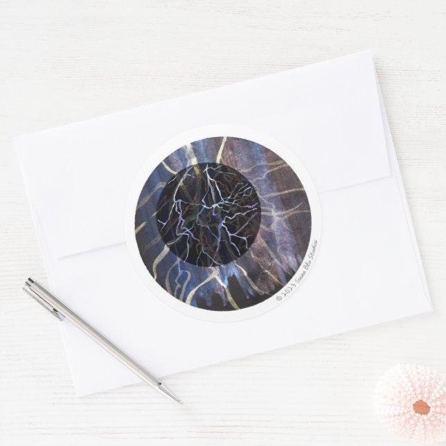 Adesivo Redondo Susea Blu Studios Fire Sticker (Envelope)