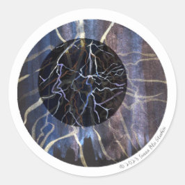 Adesivo Redondo Susea Blu Studios Fire Sticker