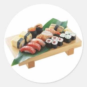Adesivo Redondo Sushi