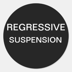 Adesivo Redondo Suspensão regressivo