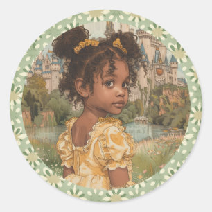 Adesivo Redondo Sussurros de Royalty: Crônicas da Princesa Negra