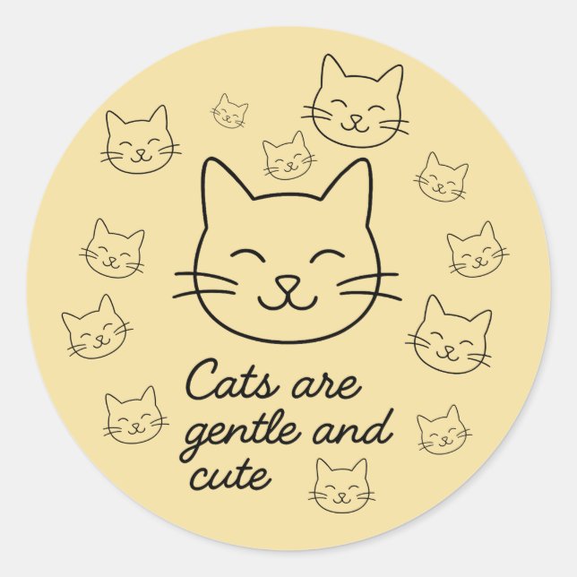 Adesivo Redondo Sussurros gentis (Frente)