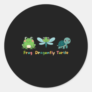 Adesivo Redondo Sutil Humor Político Anti-Trump Dragonfly T