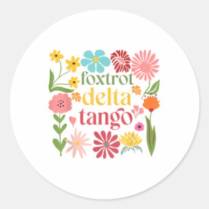 Adesivo Redondo Sutil Tampão Floral Resiste Flores de Camisa Foxtr