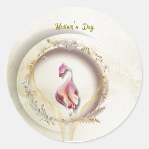 Adesivo Redondo Swan Chic MOTHER