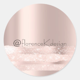 Adesivo Redondo Swee 16º Spark Rose BelezaIniciais INSTAG Noiva